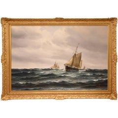 "A Breezy Day at Sea" by Vilhelm Victor Bille