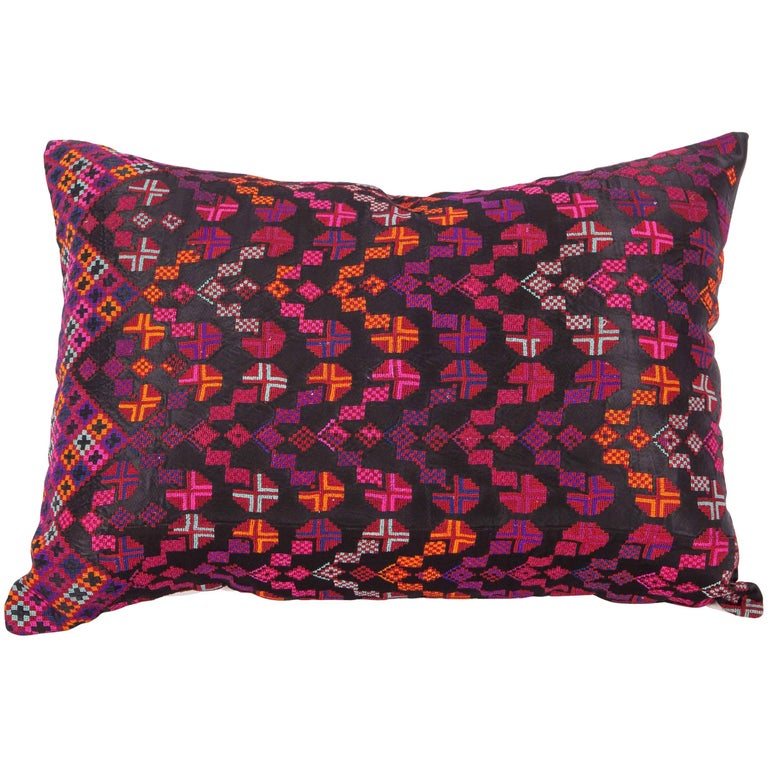 Middle Eastern Turkish Tribal Kilim Floor Pillow at 1stdibs