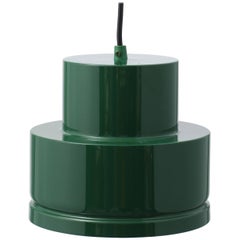 Scandinavian Green Lamp Made of Metal