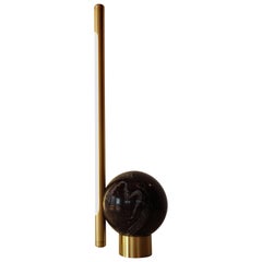 'Bubble' Table Lamp in Black Marble and Copper, Brazilian Contemporary Style