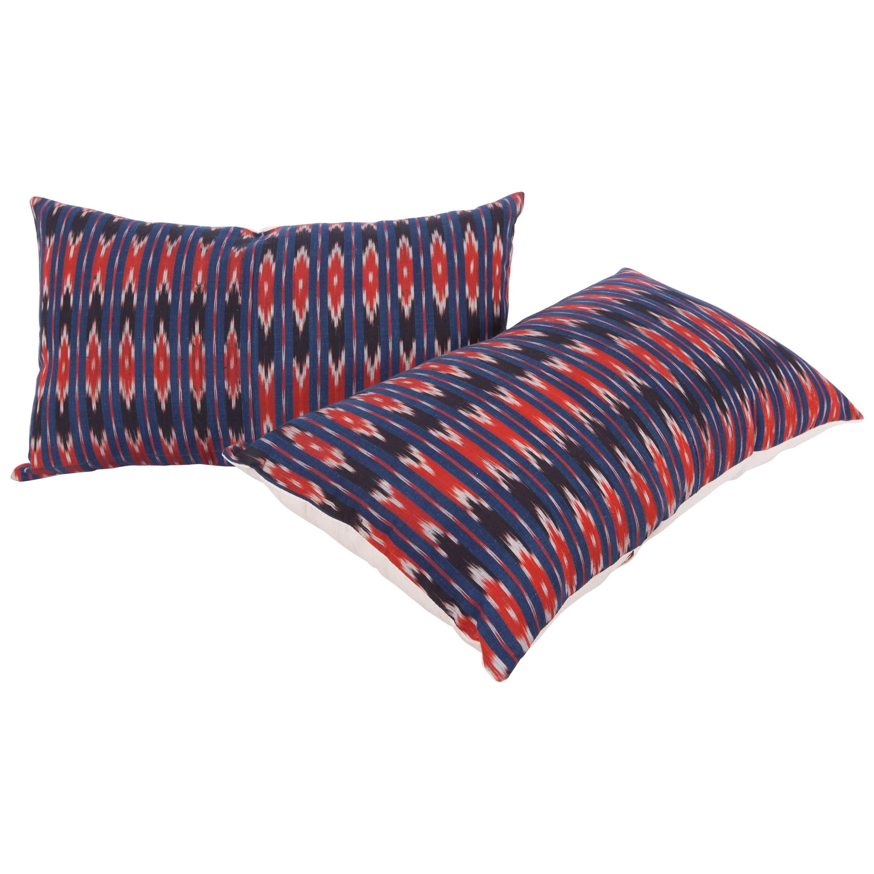 Pillow Cases Made from an Early 20th Century Syrian, Ikat Panel