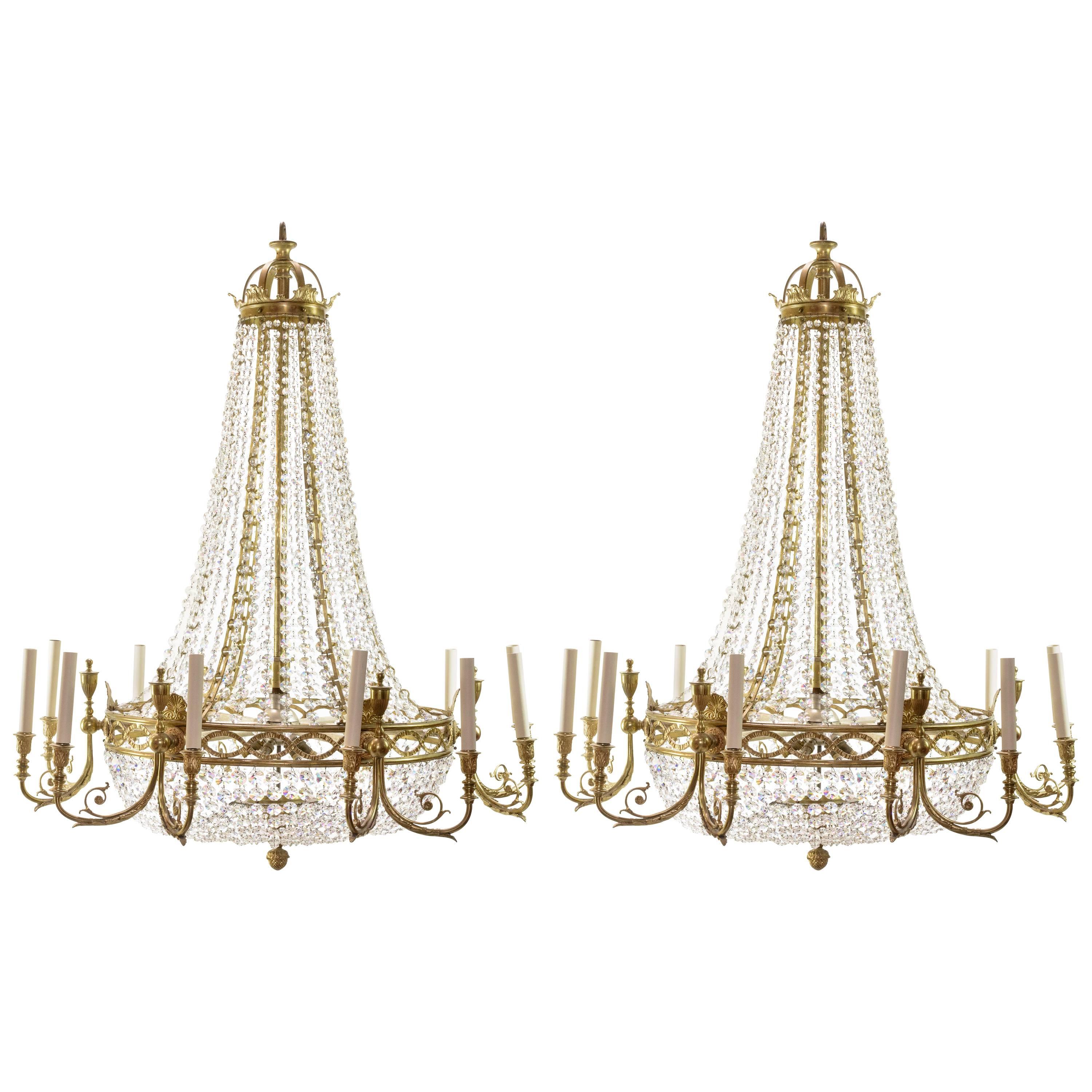 Two Substantial 18th Century Style Chandeliers