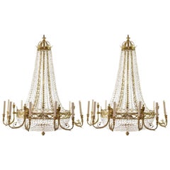 Two Substantial 18th Century Style Chandeliers