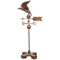 Copper and Brass Weathervane with Eagle