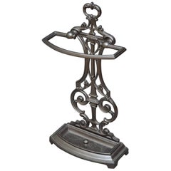 Art Nouveau Cast Iron Umbrella Stand