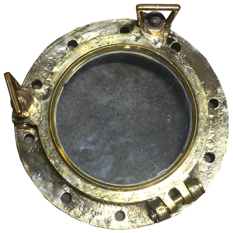 Original Bronze Ship Porthole For Sale at 1stDibs