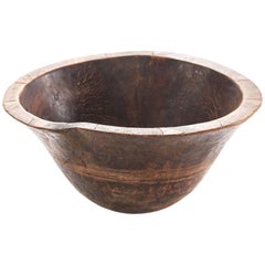 Early 20th Century African Wooden Grain Bowl from Mali