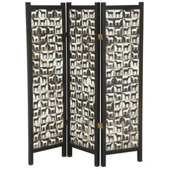 Used Ceramic Tile and Wood Screen