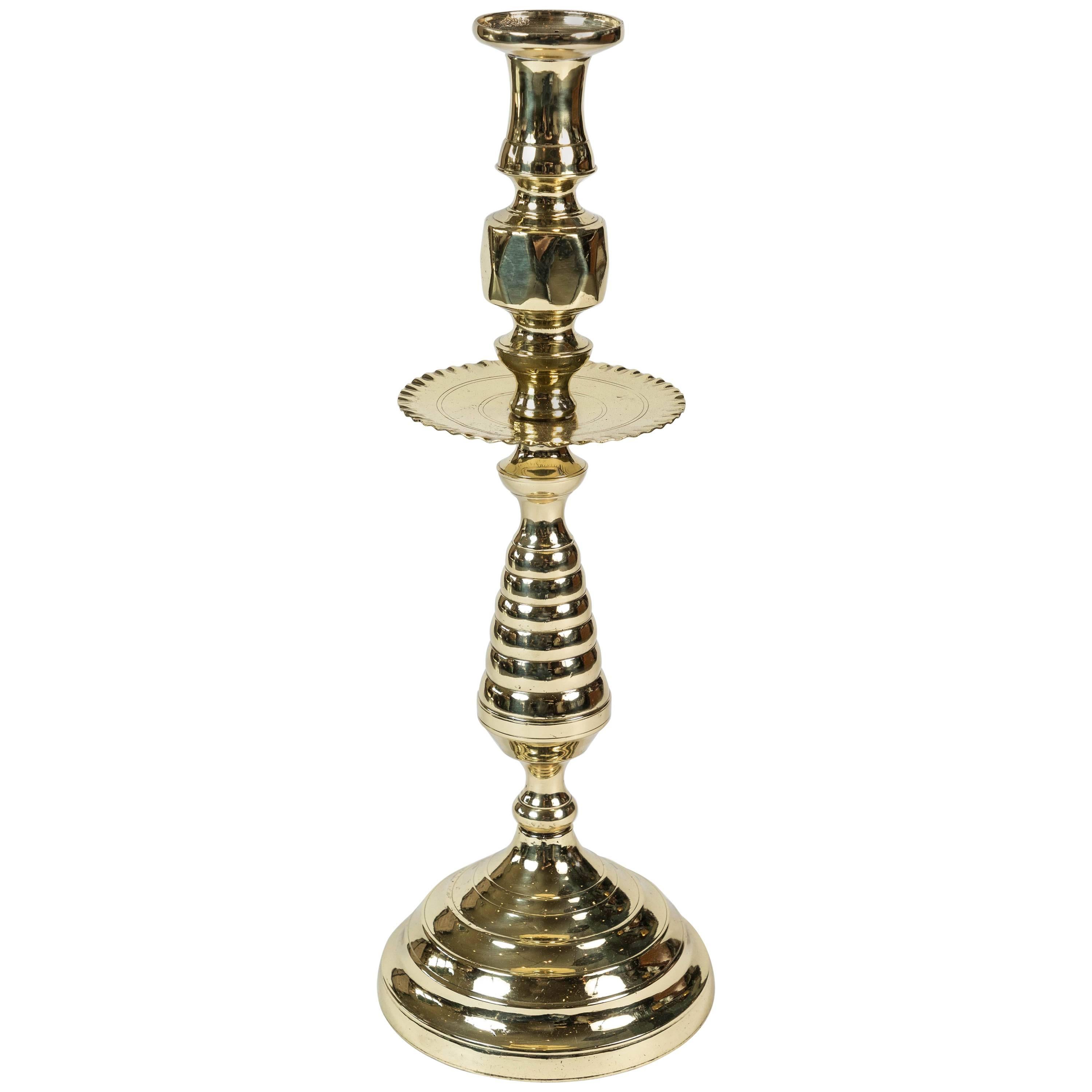 Brass Beehive Candleholder with Wax Catcher