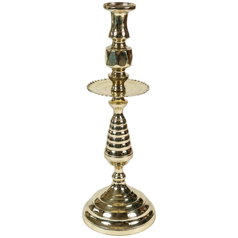 Brass Beehive Candleholder with Wax Catcher at 1stDibs