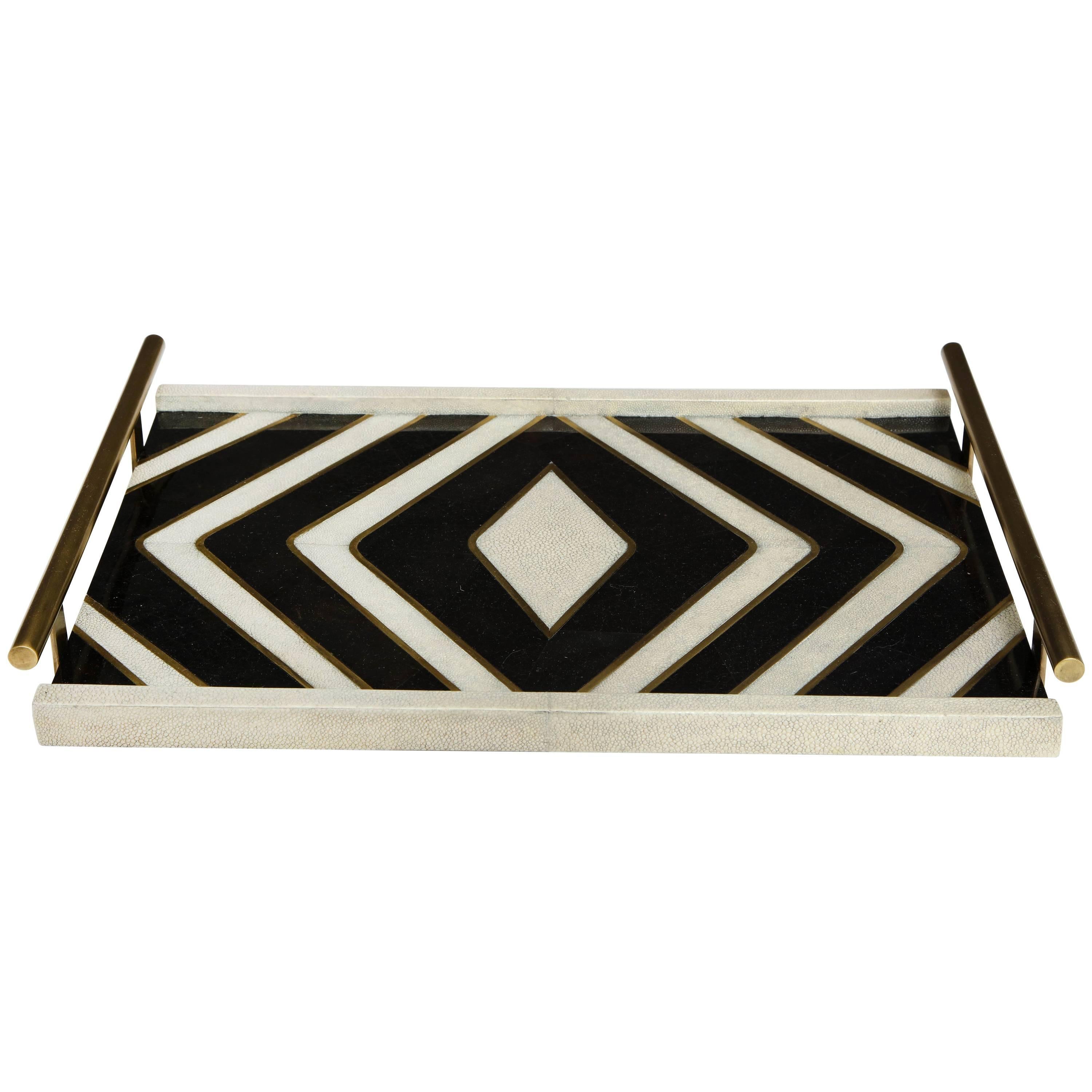 Shagreen and Bronze Tray, Offered by Area ID