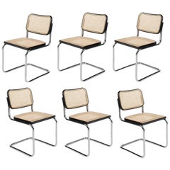 Set of Six "Cesca" Chairs by M. Breuer for Gavina, circa 1970