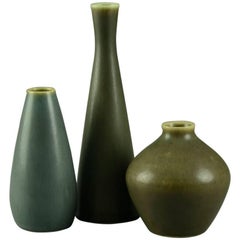 Three Vases with Haresfur Glaze by Palshus