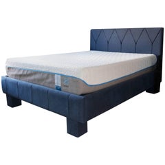 Contemporary Gothic Revival Upholstered Bed