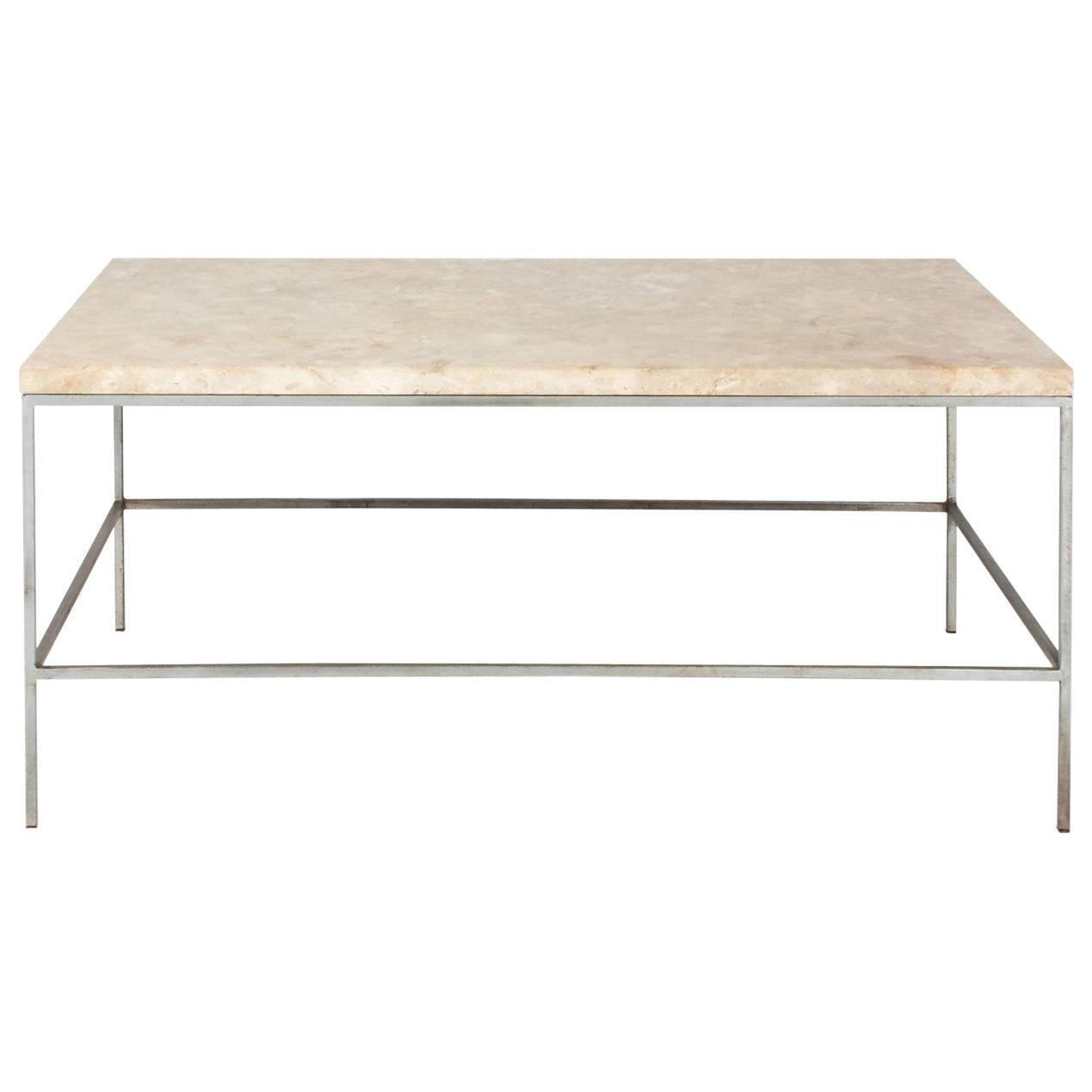 Midcentury Steel Coffee Table For Sale
