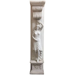 Italian Neoclassical Style Marble Figural Panel