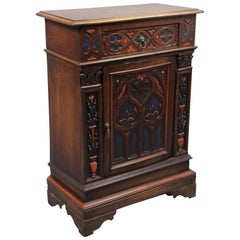 Used 1920s Polychrome Small Spanish Revival Side Cabinet