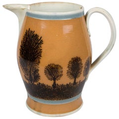 Used Mochaware Jug with "Trees"