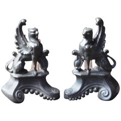 19th Century French Empire Andirons or Firedogs