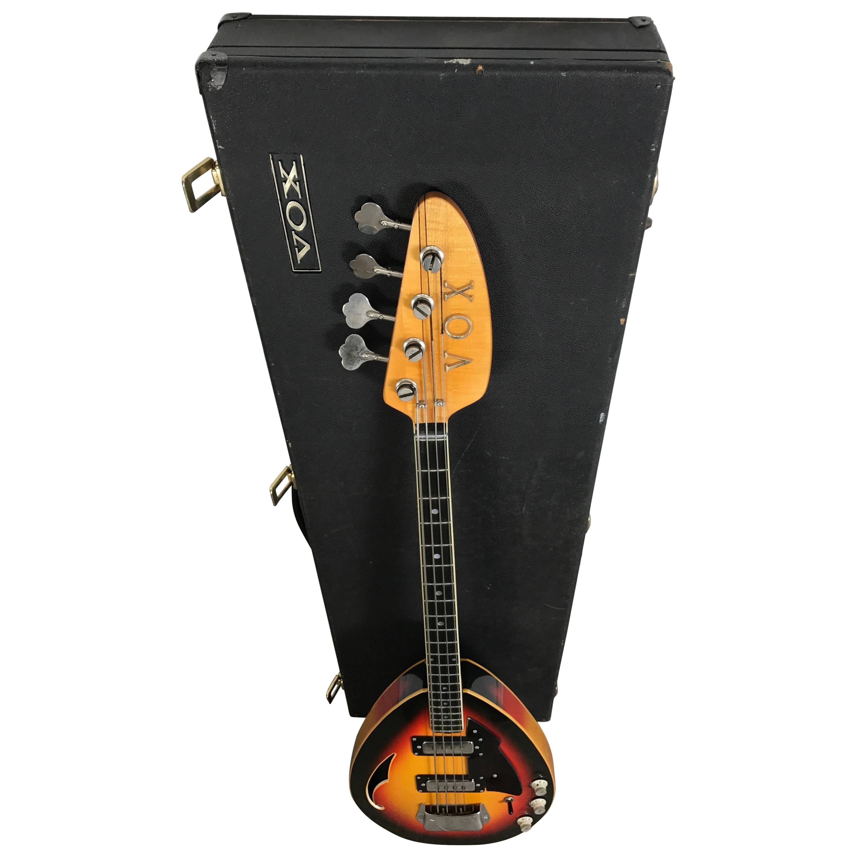 Rare 1968 Vox Teardrop Bass Guitar V284 Stinger IV, Made in Italy