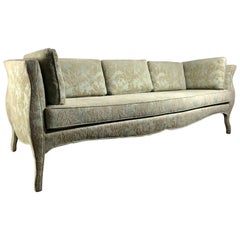 Used Unusual Sofa, Bombay Shape, Upholstered Legs, Baker Furniture
