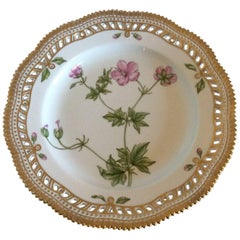 Royal Copenhagen Flora Danica Pierced Dinner Plate #3553
