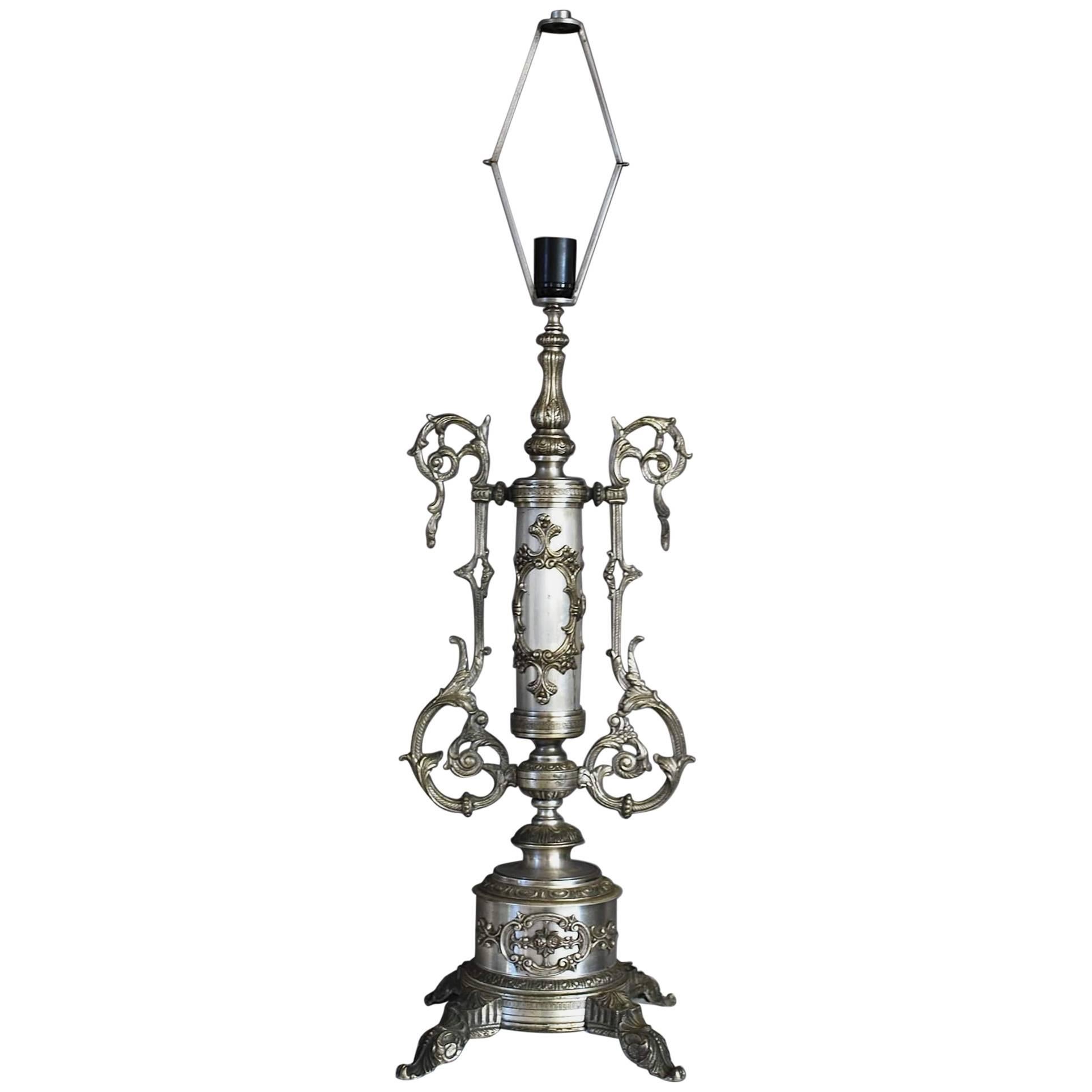 Large 19th Century French Empire Style Lamp For Sale
