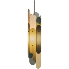 Contemporary Stafa Pendant Light Long Glass