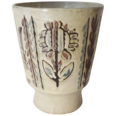 Important Earthenware Vase by G.Reynaud, Vallauris, France, circa 1955