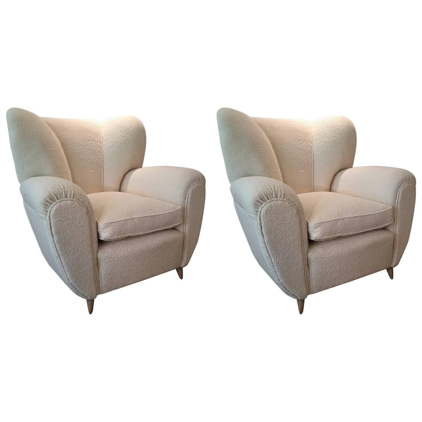 Pair of Armchairs Attributed to Guglielmo Ulrich For Sale