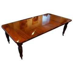 Antique Victorian Mahogany Extending Dining Table, circa 1880