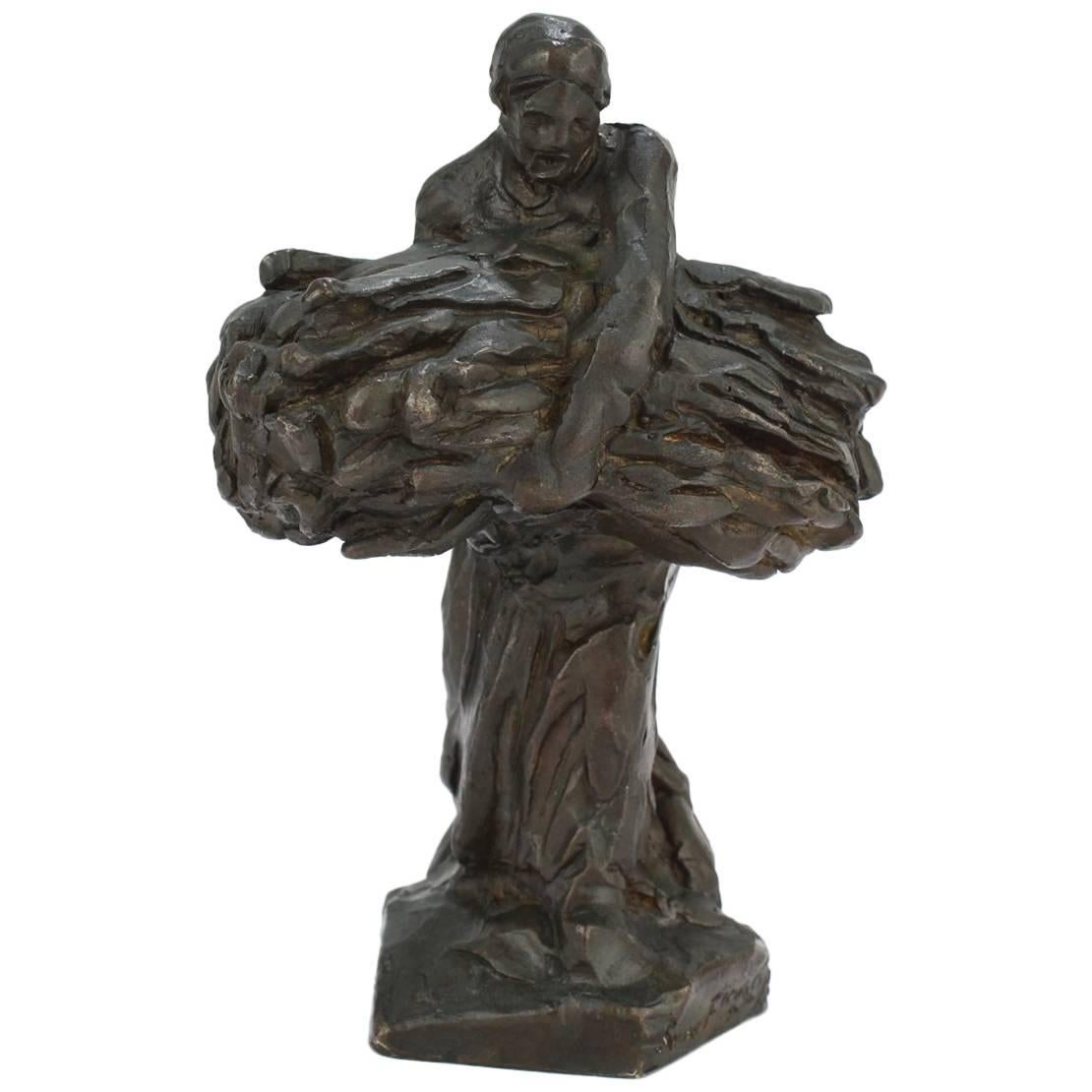 Cire Perdue Bronze Sculpture of a Female Harvester by Dalou for Susse Freres