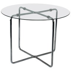 Vintage Marcel Breuer Thonet Glas Table with Label, Pre 1939 Midcentury