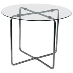 Marcel Breuer Thonet Glas Table with Label, Pre 1939 Midcentury