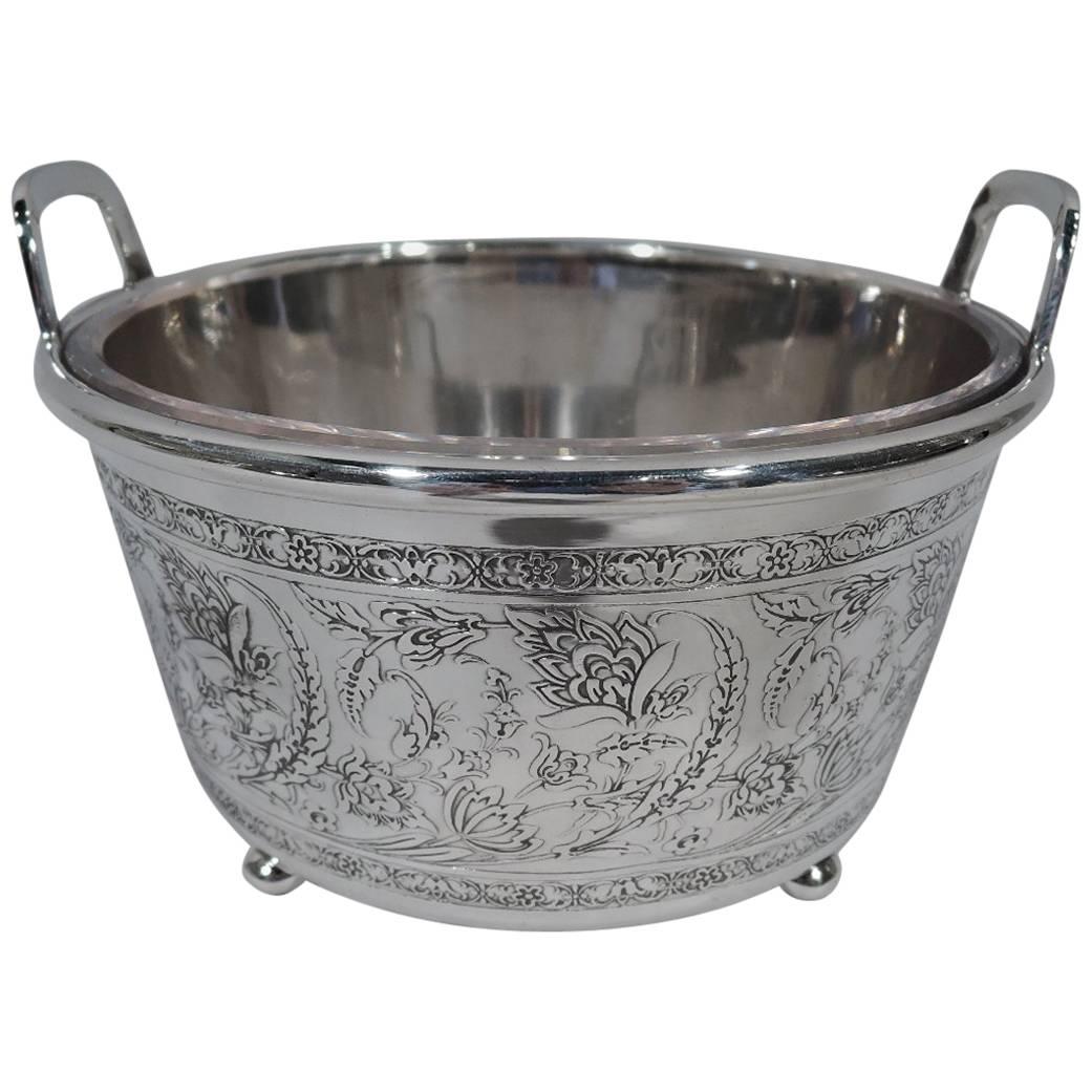 Antique Tiffany Art Nouveau Sterling Silver Ice Bucket