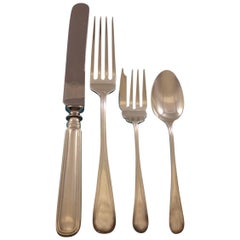 Saxon by Birks Canada Sterling Silver Flatware Set for 8 Service 38 Pcs Dinner
