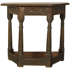 18th Century English Oak Console Table
