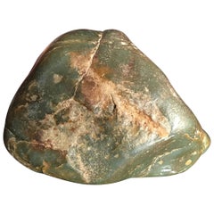 Chinese Natural Hetien Jade Scholar Rock Viewing Stone