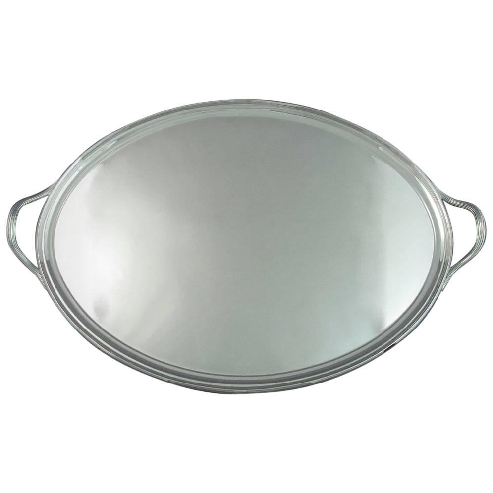 Tiffany Sterling Silver Tea Tray For Sale