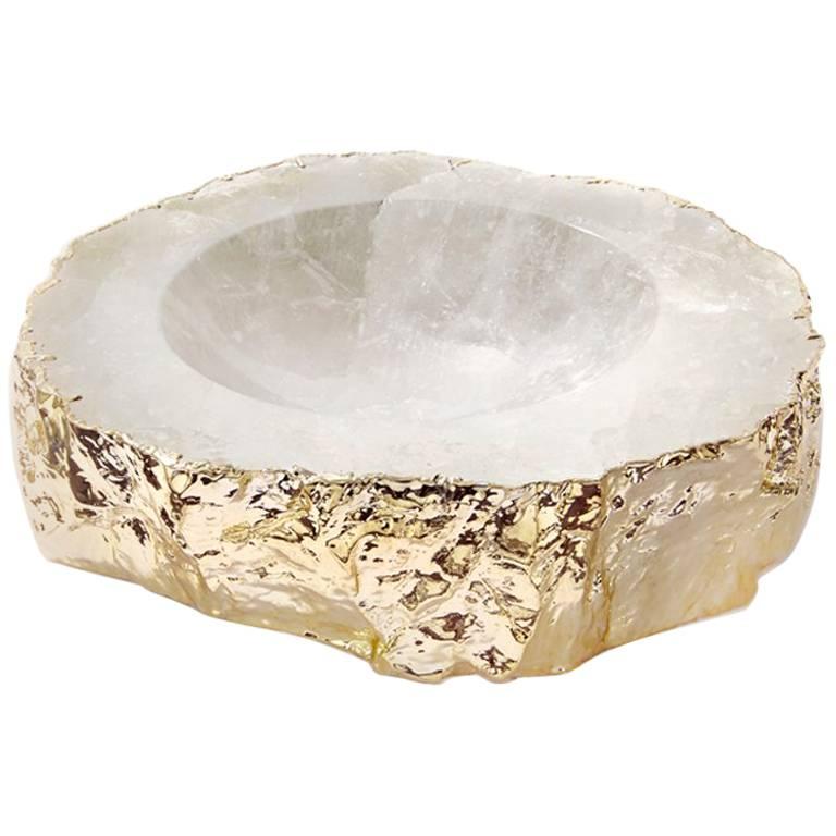 Casca Bowl Crystal and Gold - In Stock For Sale
