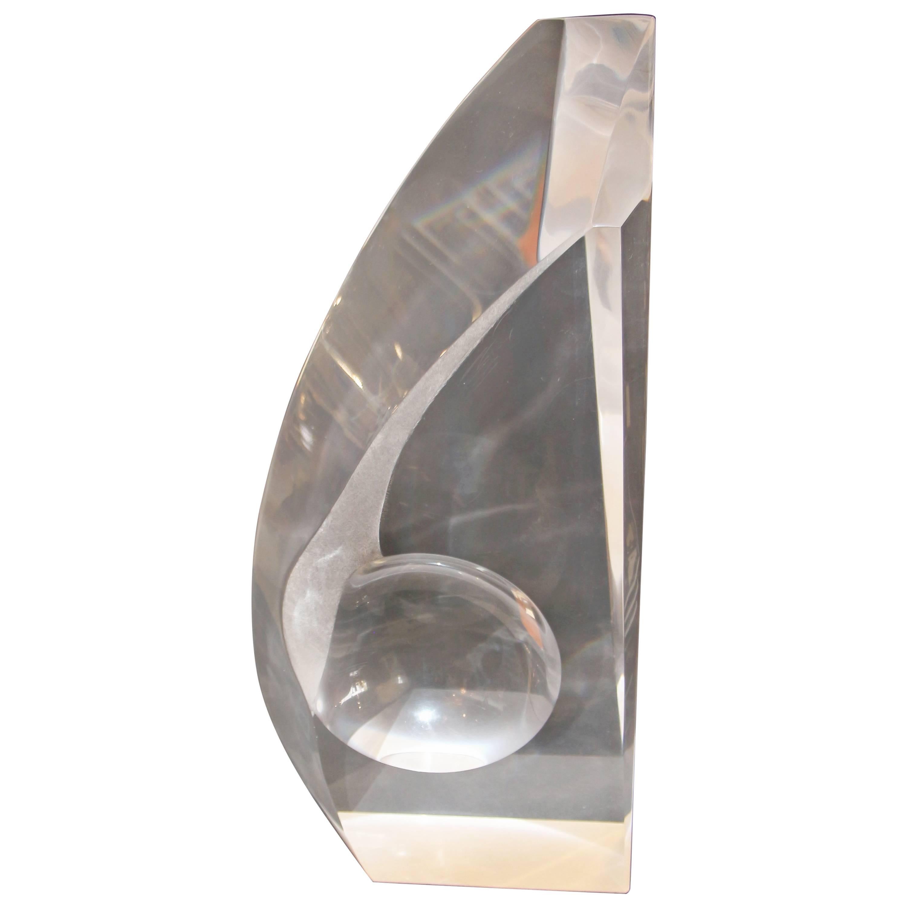 Bijan Bahar Lucite Sculpture 1/1 For Sale