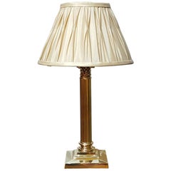 Edwardian Brass Table Lamp