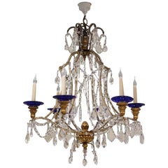 1930s Italian Glass Chandelier