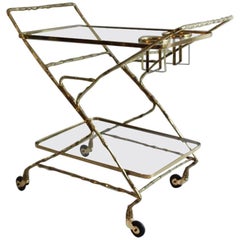Faux Bamboo Drinks Trolley, circa 1950s