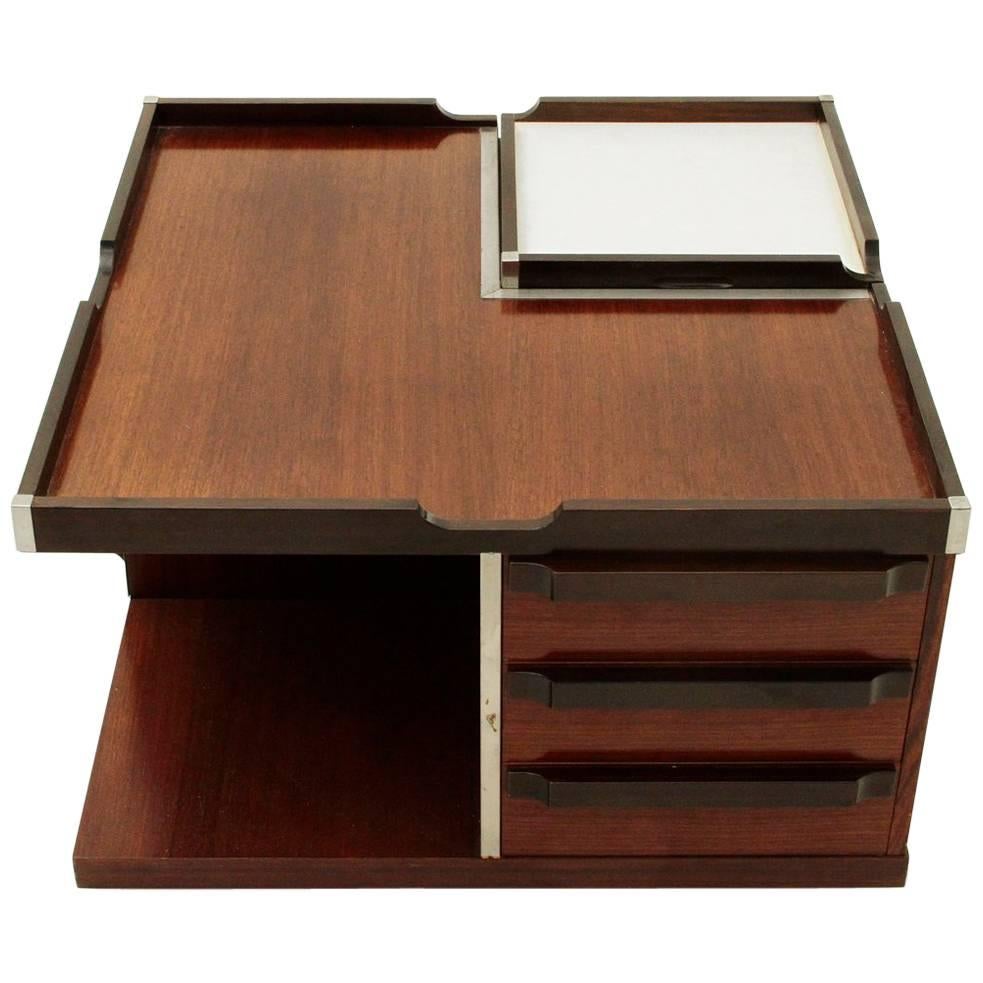 Square Coffee Table with Bar by Fiarm