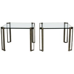 Pair of 1970s Occasional or Sofa Tables by Peter Ghyczy