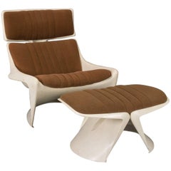 Lounge Chair and Ottoman by Steen Ostergaard, Meteor for Cado