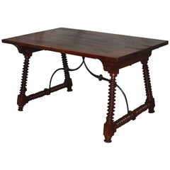 Beautiful 18th Century Trestle Table Desk Antique Beautiful 18th Century Trestle Table Desk