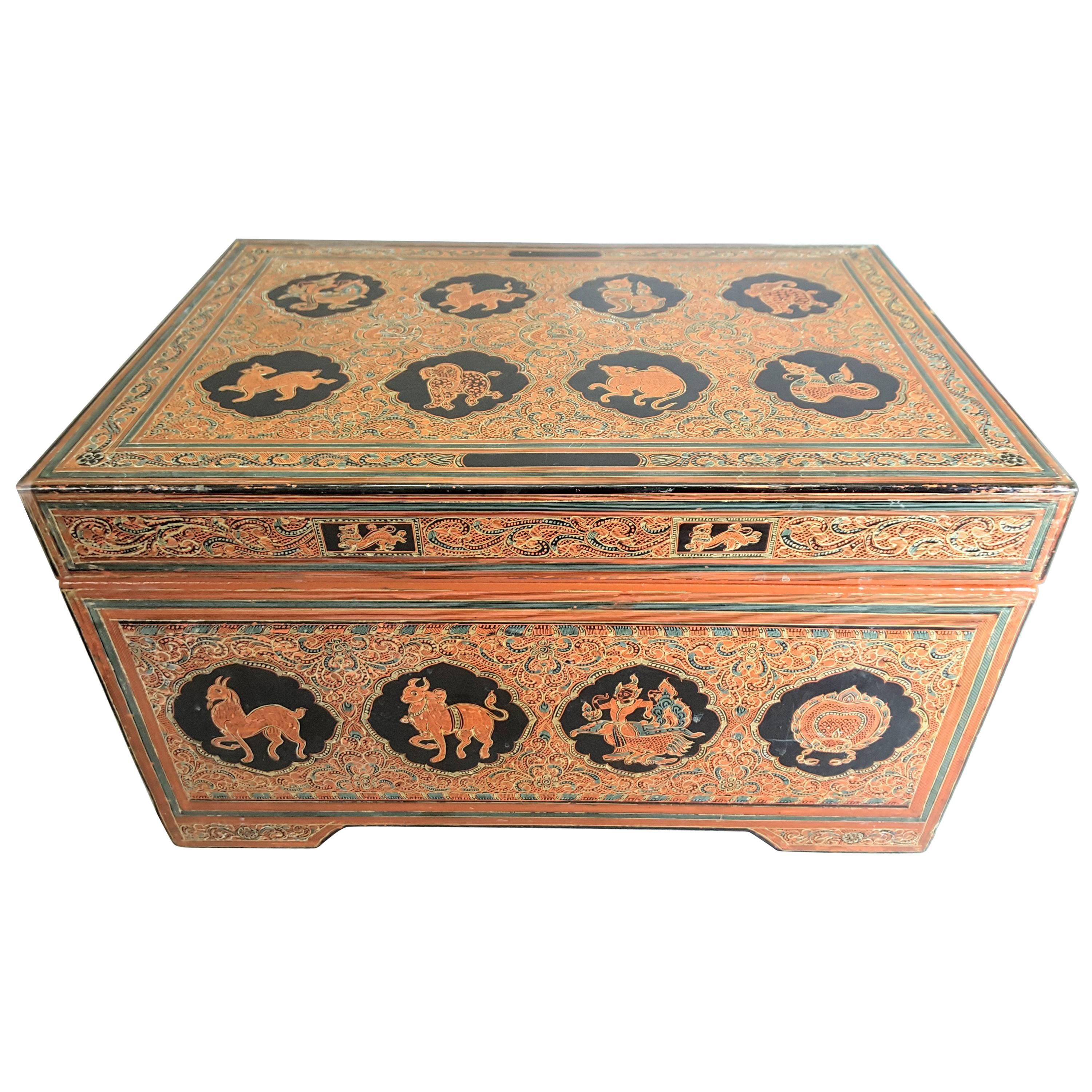 South East Asian Document/Storage Box For Sale