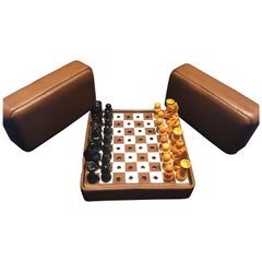 Jeu d'échecs de voyage miniature Mark Cross